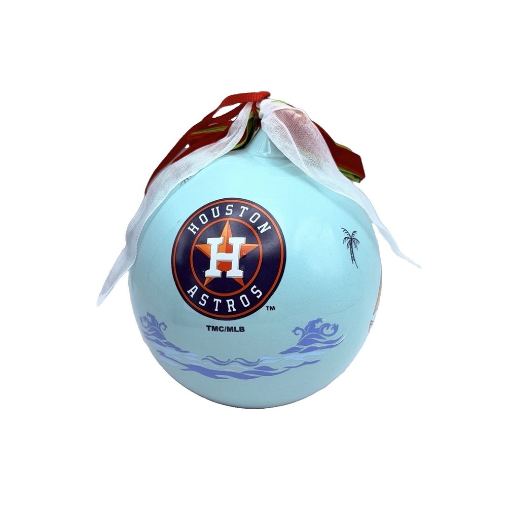 Houston Astros Ceramic Christmas Ornament|Margaritaville Theme| New In box